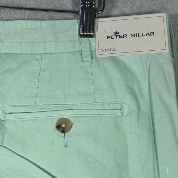 Peter Millar Shorts Mens 36‎ Seaside MS21B01 Stretch Chino Lightweight Poplin - Picture 7 of 11